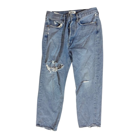 AGOLDE 90’s Jeans Distressed in Echo Organic Cotton Sz 27 - Picture 3 of 7